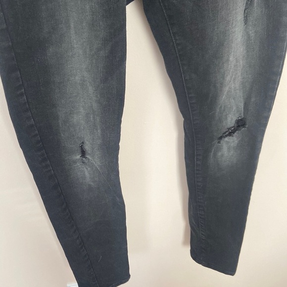NOISY May Black Distressed Skinny Jeans - Picture 3 of 7